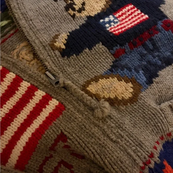 Polo Bear Wool Zip Cardigan - Picture 7 of 9